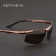 thumbnail image 2 of VEITHDIA-gafas de sol de aluminio para hombre, lentes polarizadas UV400 rectangulares, sin montura, para conducir, pescar, deportivas, 6535 Fivean unisex, 2 of 2