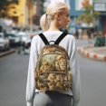 thumbnail image 7 of JIALIOU Mini Backpack Purse for Women Quilted Casual Daypack Small Travel Shoulder Bag, Lion Family Sitting by Water, 7 of 7
