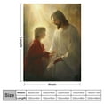 thumbnail image 4 of Shiartex   Jesus Christ Blanket Christian Religious Bible Verse Scripture Throw Inspirational Gifts for Women Men Warm Soft Plush Lightweight Flannel Winter Bedding Kids White, 4 of 6