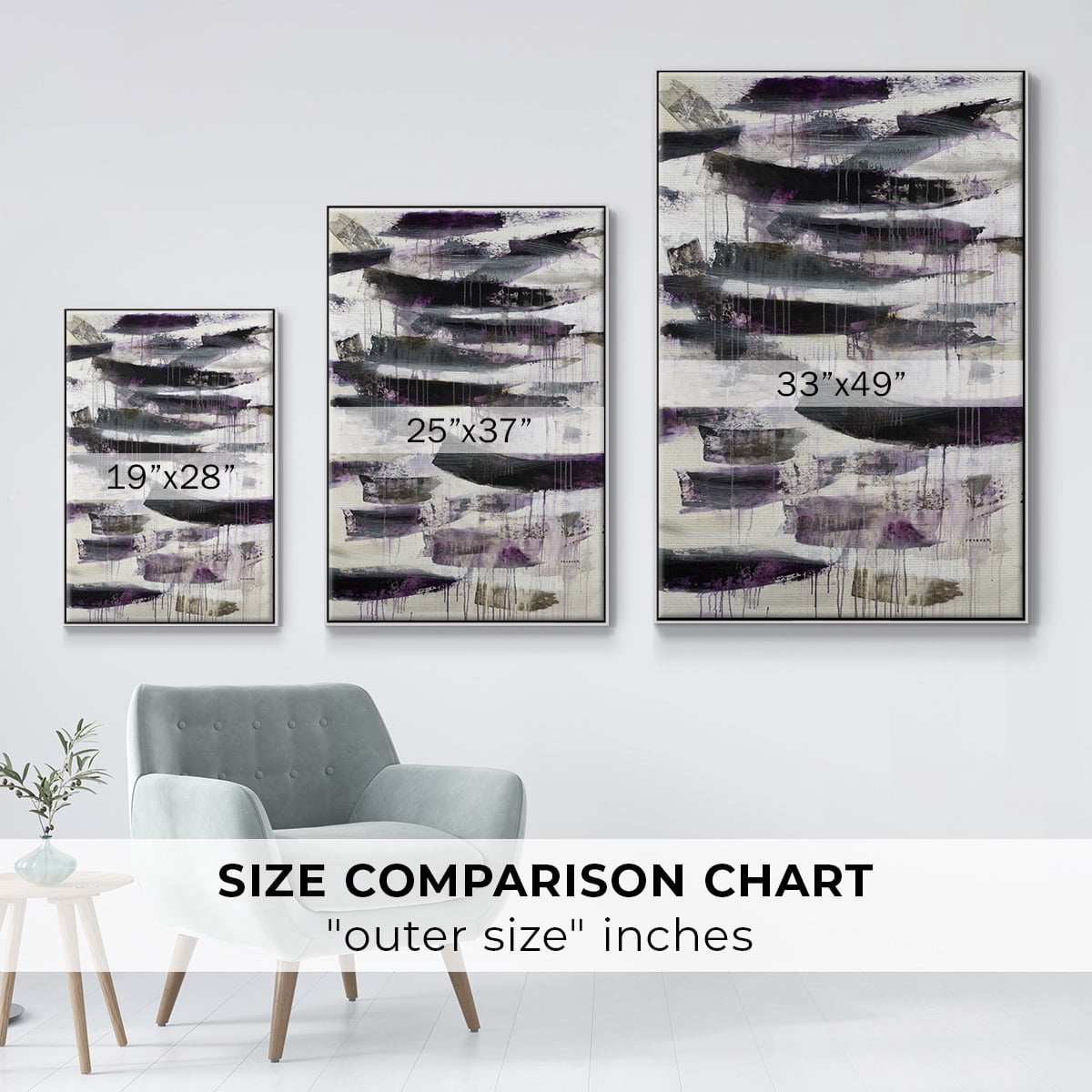 Helix #2 Framed Premium Gallery Wrapped Canvas - Ready to Hang - 17 x 25 - White Floating Frame