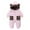 Pink, variant on UAMVSH Baby Boys Girls Snowsuit with Ears Fleece Lined Long Sleeve Onesies Warm Hooded Puffer Jumpsuit Romper Newborn Winter Clothes