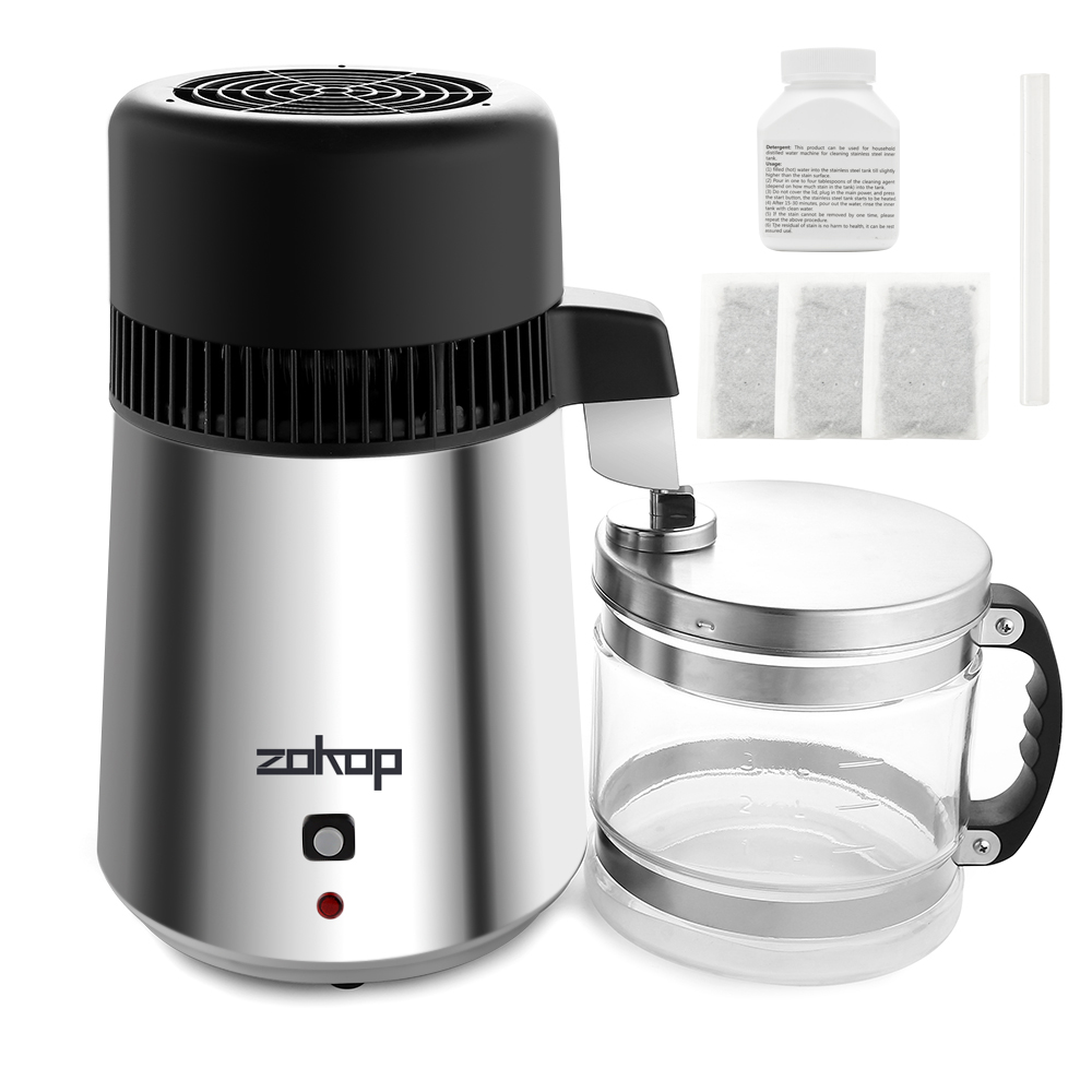 Countertop Water Distiller for Home, Stainless Steel Distilled Water