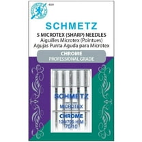 Schmetz Needle Chrome Microtex Sz 70/10 5Pc (Pack Of 5)