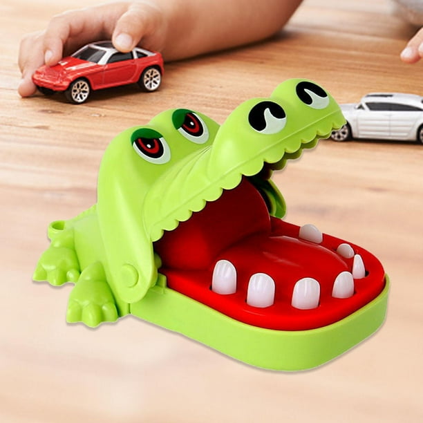 Juguete para morder los dedos, accesorio complicado para morder la boca, juguete clásico para morder los dedos de la mano para mesa, niños, fiestas, Amarillo