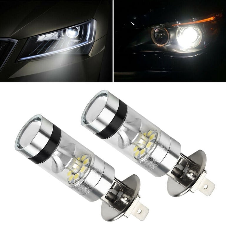2x H1 LED Conversion Kit DRL Headlight Bulbs High Low Beam 6000K White 2x H1 LED Conversion Kit DRL Headlight Bulbs High Low Beam 6000K White