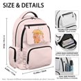 thumbnail image 5 of FUIALDOLG Capybara and Axolotl Sharing Umbrella Zaino per ragazze with Waterproof, Durable Multi-Pocket 17 Inch Bookbag for Back to School Travel, 5 of 10