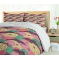 thumbnail image 5 of Ambesonne Aquatic Duvet Cover Sets, Dolphin Underwater, 2-Queen, Jade Green Dried Rose, 5 of 6
