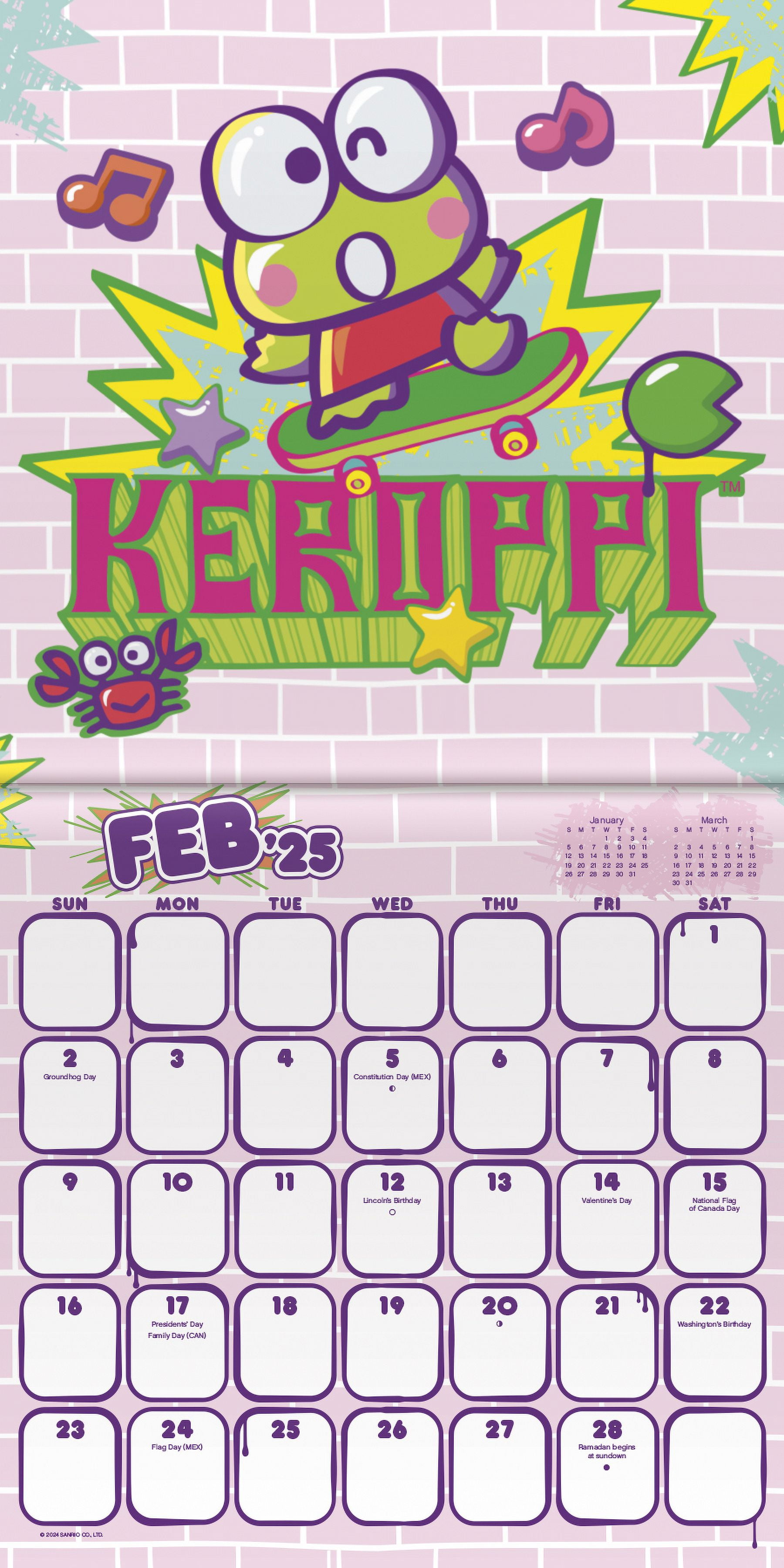 2025 Hello Kitty Mini Mini Calendar, New