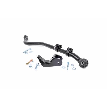 Bronco 4wd Front Lift - Rough Country - 1044 - Front Forged Adjustable Track Bar for 0-3.5-inch Lifts for Jeep: 97-06 Wrangler TJ 4WD, 04-06 Wrangler Unlimited LJ 4WD