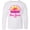 AA-White, variant on Inktastic Summer Enjoy the Sunshine Vero Beach Florida in Pink Long Sleeve Youth T-Shirt