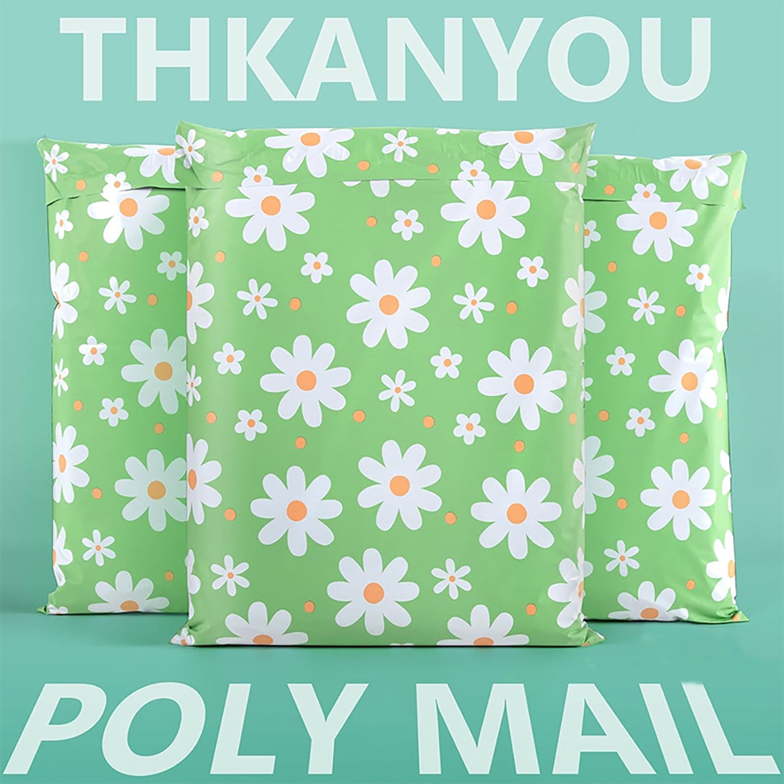 Floral Poly Mailers 10x13 Inch 100Pcs, Self-Seal Mailing Envelopes for Clothing & Small Business, Strong Adhesive Shipping Bags