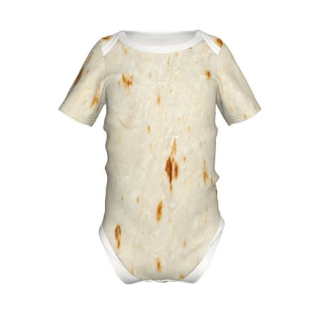 

Yiaed Pita Tortilla Print Infant Climbing Short Sleeve Onesie One-Piece Baby Bodysuit Clothes 0-12 Months -6 Months