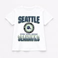 thumbnail image 6 of Women's Gameday Couture White Seattle Seahawks Oversized All-Time Classic Flowy T-Shirt, 6 of 6