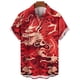 thumbnail image 4 of Camisa hawaiana con estampado 3D de dragón oriental chino para hombre, camisetas casuales de manga corta de verano, camisetas holgadas de gran tamaño, 4 of 5