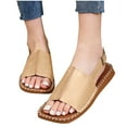 thumbnail image 5 of Bxsruta Structured Open-Toe Slides with Ergonomic Footbed, Supportive Summer Walking Sandals, 5 of 8