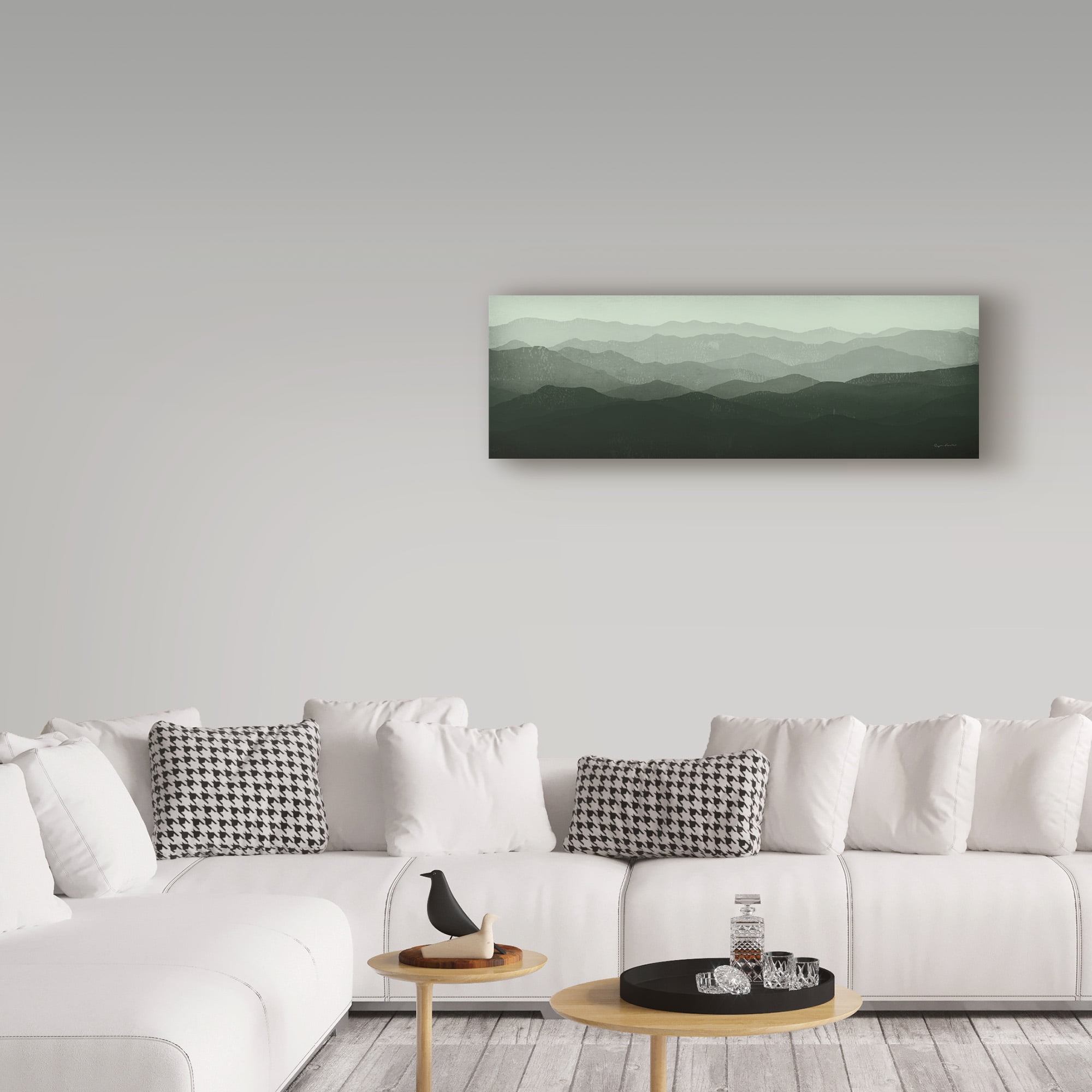 Trademark Fine Art 'Green Mountains Panorama' Canvas Art by Ryan Fowler