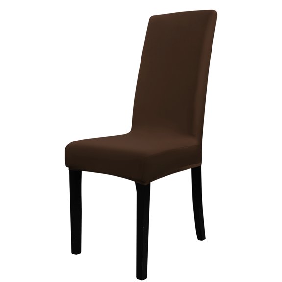 Unique Bargains Washable Stretch Chair Cover Dinning Room Removable Slipcovers Coffee Color