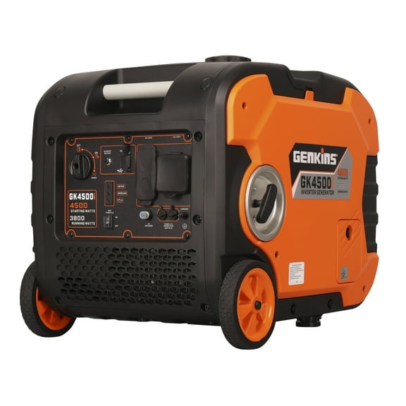 Genkins 4500 Watt Portable Inverter Generator Super Quiet 30 Amp RV Camping Ready