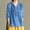 Light Blue, variant on VOUZZA Mexican Tops for Women Embroidered Shirts Bohemian Hippie Tunic Fiesta Plus Size Boho Peasant Blouses V-Neck Elbow Sleeve Retro Clothes