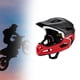 thumbnail image 5 of Casco de bicicleta de cara completa con forro desmontable resistente a impactos, casco de bicicleta de montaña y carretera, accesorios de ciclismo negro rojo, 5 of 8