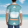 thumbnail image 6 of Balery Bathtub with Soap Bubbles Print Men's Hawaiian Shirts Short Sleeve Beach Shirt Relaxed Fit Vacation Button Down Shirts-Large, 6 of 9