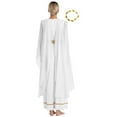 thumbnail image 2 of Xnihocha Costume Classique de Luxe pour Femmes Toga Robe Romaine Ancienne avec Ensemble de Couvre-Chefs Blanc S, 2 of 7