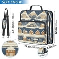 thumbnail image 2 of FORMRS Zipper Binder with Shoulder Strap 2-inch Ring 500 Sheet Capacity File Bag, Winter Village, 2 of 5