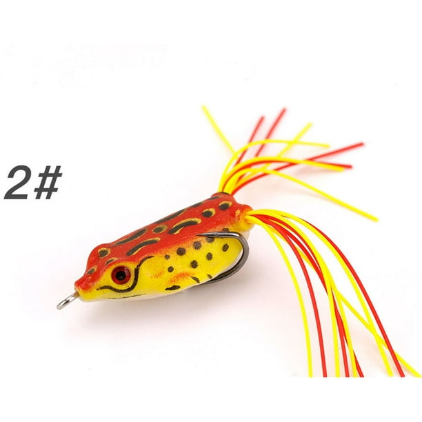 Leadingstar 1pack Frog Soft Fishing Bait Thunder Frog Bionic Lures With  Double Hook Fishing Supplies 