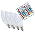 thumbnail image 5 of LYUMO LED Light Bulb Color Changing 3W E12 RGB+Cool White Candle Light Bulb Remote Control Candelabra Light Bulb for Home Decor, Party, Christmas, 5 of 8