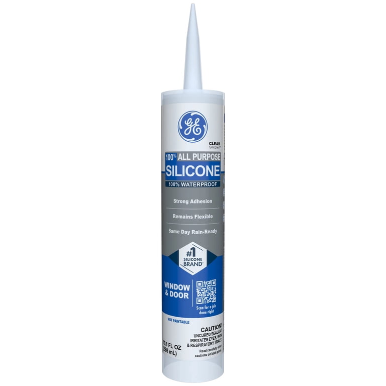 All Purpose Window & Door Silicone Sealant, Clear 10.1 oz photo 2