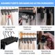 thumbnail image 3 of Ganchos para Pantalones, Gancho con Pinzas Antideslizante, Ajustable Ganchos para Ropa, Perchas con Gancho Giratorios 360°, para Pantalones, Faldas y Toallas, 3 of 4