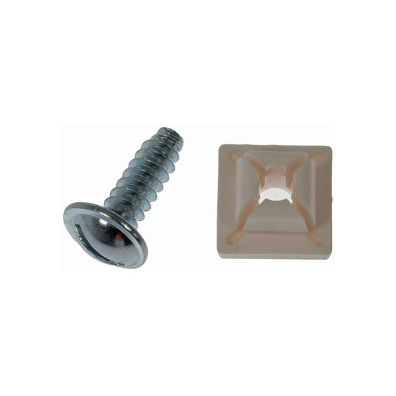 KarParts360 License Plate Fasteners | Metal And Nylon Material | Natural | 1/4 Inches By 3/4 Inches Size | With Nut