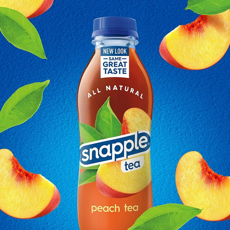  Snapple Peach Tea, 16 fl oz recycled plastic bottle