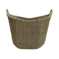 thumbnail image 4 of Household Essentials Natural Seagrass Basket with Handles, Natural Woven Wicker Storage Basket, Great for Decoration or Organization, 4 of 7