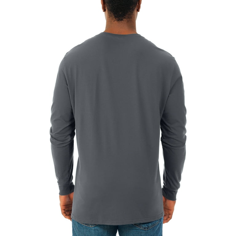 Fruit of the Loom Men's Soft Long Sleeve Lightweight Crew Neck T