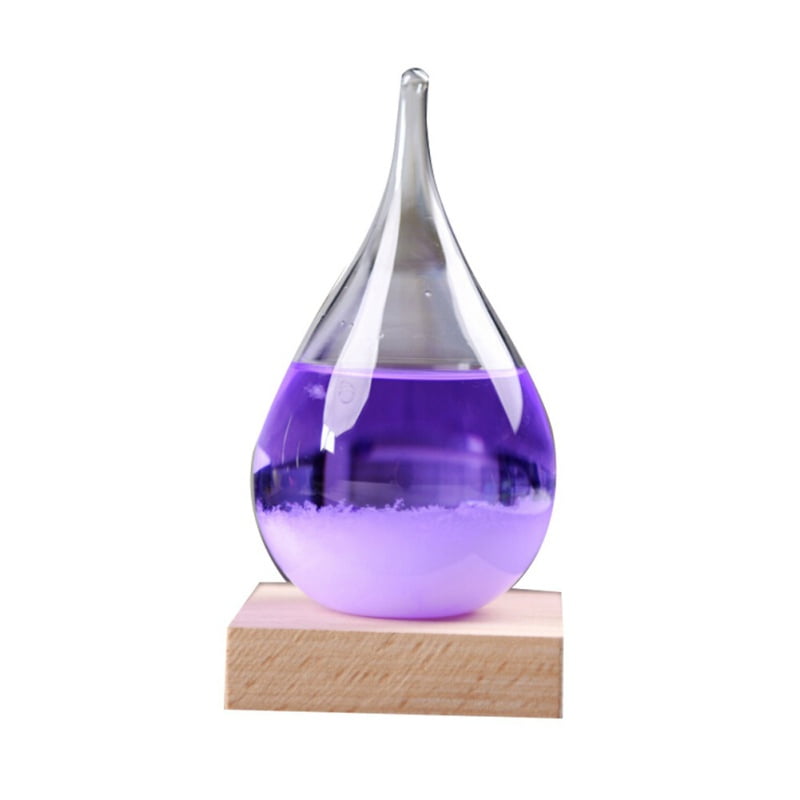 Storms Glass Barometer Large Crystal Ball Drops Sphere Shape Weather