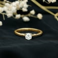 thumbnail image 3 of Rosec Jewels Dainty Promise Ring with Solitaire Moissanite for Women (D Color VS1 Clarity), 14K Yellow Gold, US 3.50, 3 of 8