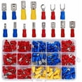 thumbnail image 1 of 280 Piezas Terminales Eléctricos, Terminales Eléctricos para Coche, Conector Eléctrico, Terminales Planos y Terminales de Horquilla, Surtido de Conectores de Engarzado Aislados, 1 of 5