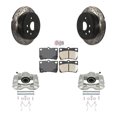 thumbnail image 1 of Transit Auto Rear Disc Brake Coated Caliper Drilled Slotted Rotors and Ceramic Pads Kit for Car Lexus IS250 KCD-101579N, 1 of 11