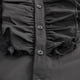 thumbnail image 4 of Camisas Vaqueras Para Hombre XXL Camisa de corte vintage gótica para hombre con cuello y dobladillo de encaje de manga larga con mangas (Black, L), 4 of 6