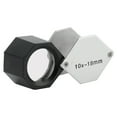 thumbnail image 3 of 10x lupa hexagonal joyería lupa óptica gafas lupa herramienta de comprobación de lente, 3 of 5