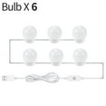 thumbnail image 1 of 3 Colors Makeup Lamp LED Lights USB Stepless Dimmable Bathroom Mirror Light 6 10 14 Bulb Kit Make Up Lighting ,Widely Use, 1 of 6
