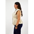 thumbnail image 2 of Chaleco de lino Roman Fashion 2321 Talla Extra Beige 42, 2 of 7