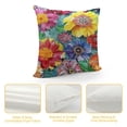thumbnail image 4 of YINGXI Throw Pillow Covers Flower for Sofa 20x20in, 4 of 5