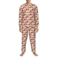 thumbnail image 3 of Daiia Dachshund Couple for Men's Long-Sleeved Pajama Set – Soft & Comfortable Sleepwear Button-Up Pajamas Cozy Lounge Wear-XX-Large, 3 of 7