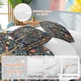 thumbnail image 2 of 3 Piece Tree Floral Duvet Cover Set Twin Size, Microfiber Comforter/Quilt Cover with Corner Ties and 2 Pillowcases, Boho Vintage Country Botanical Patterns All Season Soft Bedding with Zipper Closure, 2 of 8