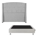 thumbnail image 1 of Box Base Cama Individual + Cabecera Zefyr Plata, 1 of 7