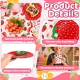 thumbnail image 3 of Strawberry Birthday Decorations, 75 Pcs Disposable Fruit Paper Plates and Napkins Tableware Set for Summer Sweet One 1st Baby Shower Berry First Strawberry Themed Party Supplies, Serves 25, 3 of 7