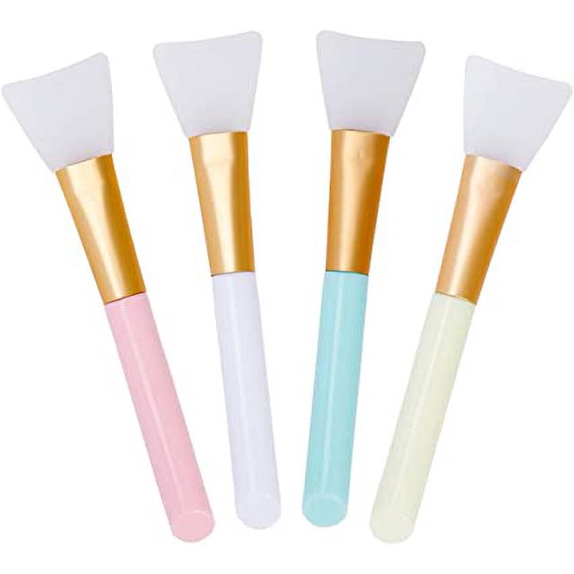 4 Uds. Brocha para máscara, brocha cosmética de silicona, brocha aplicadora de mascarilla Facial, brochas de maquillaje suaves para crema facial y ojos o aplicación DIY JM