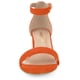 thumbnail image 2 of Sandalias de tiras de tobillo Tacón medio de Bloque punta Abierta Allegra K Naranja 42, 2 of 6